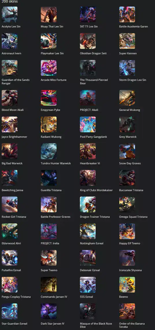 200 Skins Mail Access | VIETNAM
