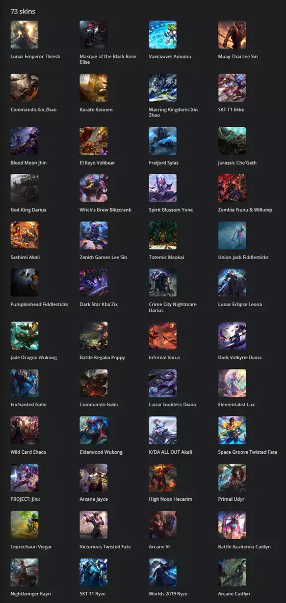 73 Skins Mail Access | LAS
