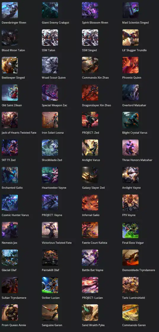 200 Skins Mail Access | VIETNAM