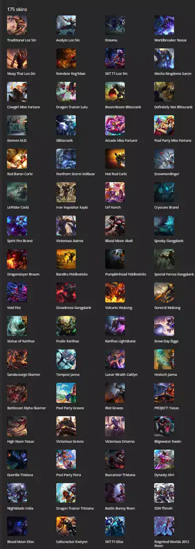 175 Skins Mail Access | SEA