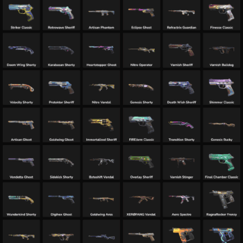 Fortnite inactive weapon skins for sale, including rare and popular gun skins for Fortnite accounts.