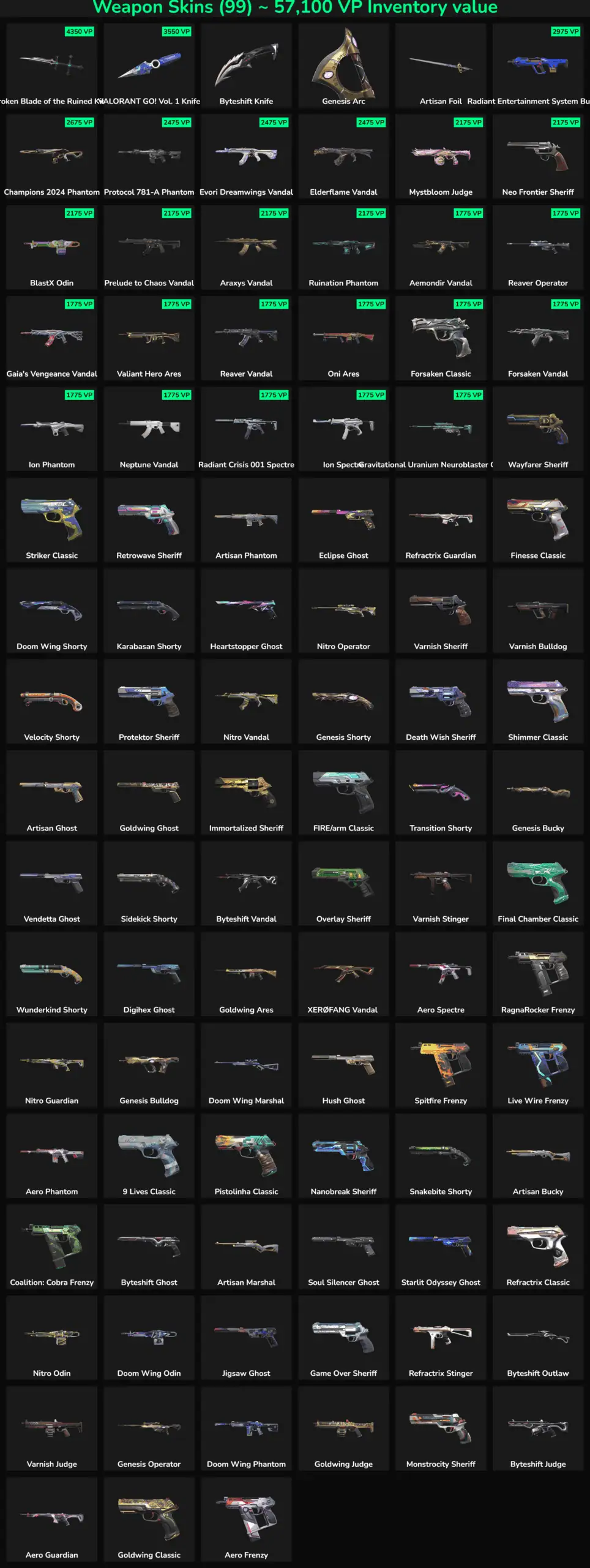 Fortnite inactive weapon skins for sale, including rare and popular gun skins for Fortnite accounts.