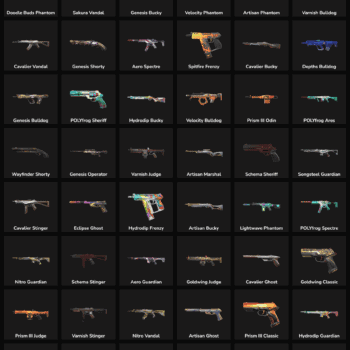 Fortnite skins collection with inactive skins for NA region.