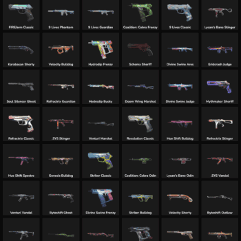 Fortnite inactive skins and weapon skins for sale.