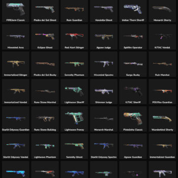 Fortnite account with inactive weapon skins for LATAM region.