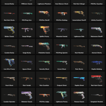 Fortnite inactive skins weapon collection for LATAM players.