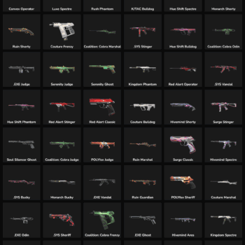 Collection of Fortnite inactive skins and weapons for NA server players.