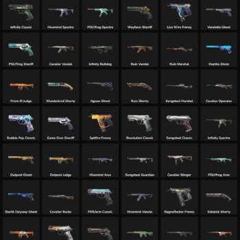 Fortnite inactive weapon skins for Fortnite accounts.