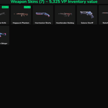 High-quality Fortnite weapon skins available with mail access, including popular skins like Heartsee.