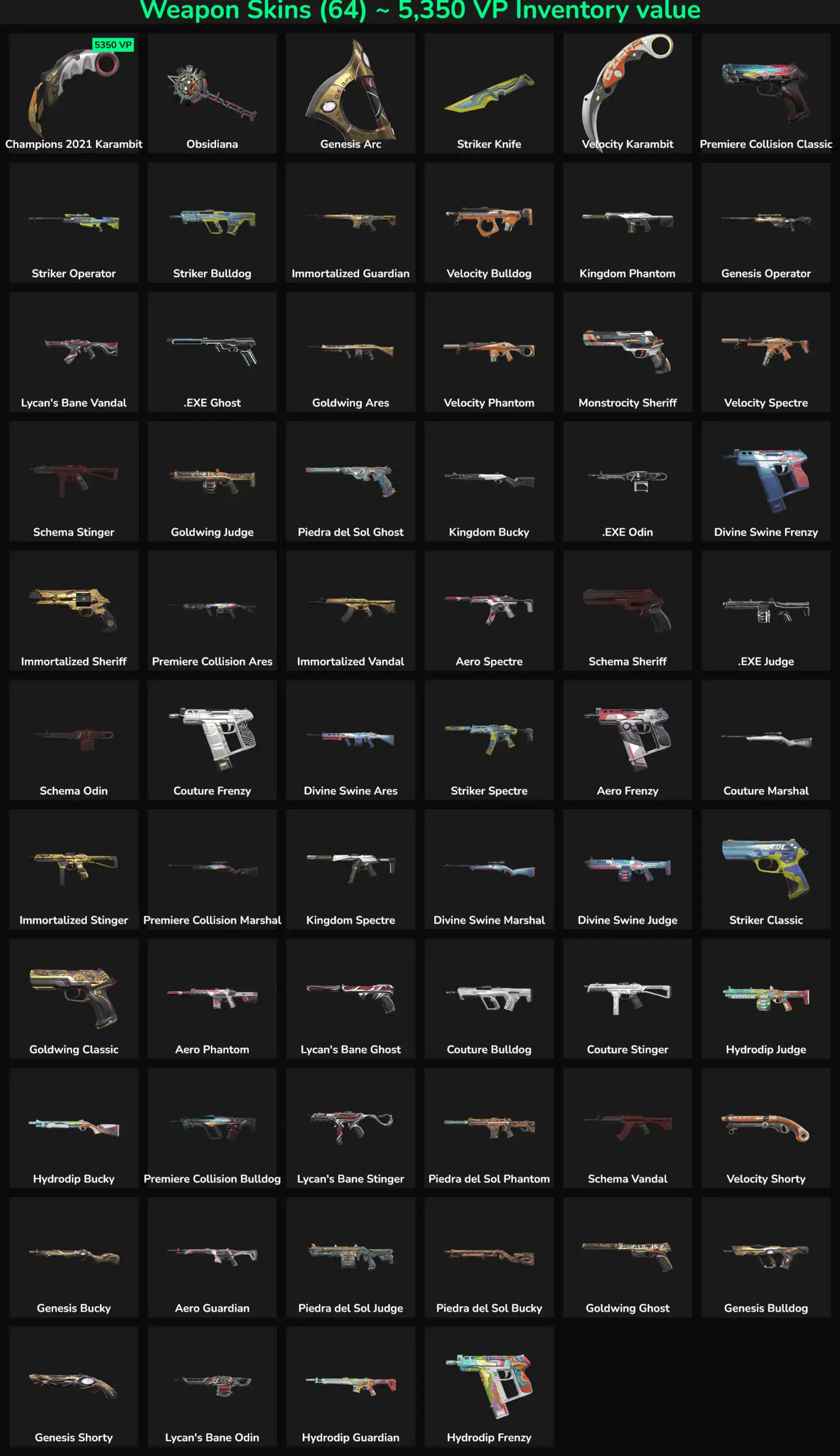 Collection of 64 inactive Fortnite skins for NA players, including popular and rare skins.