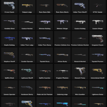 Collection of inactive Fortnite skins for sale.