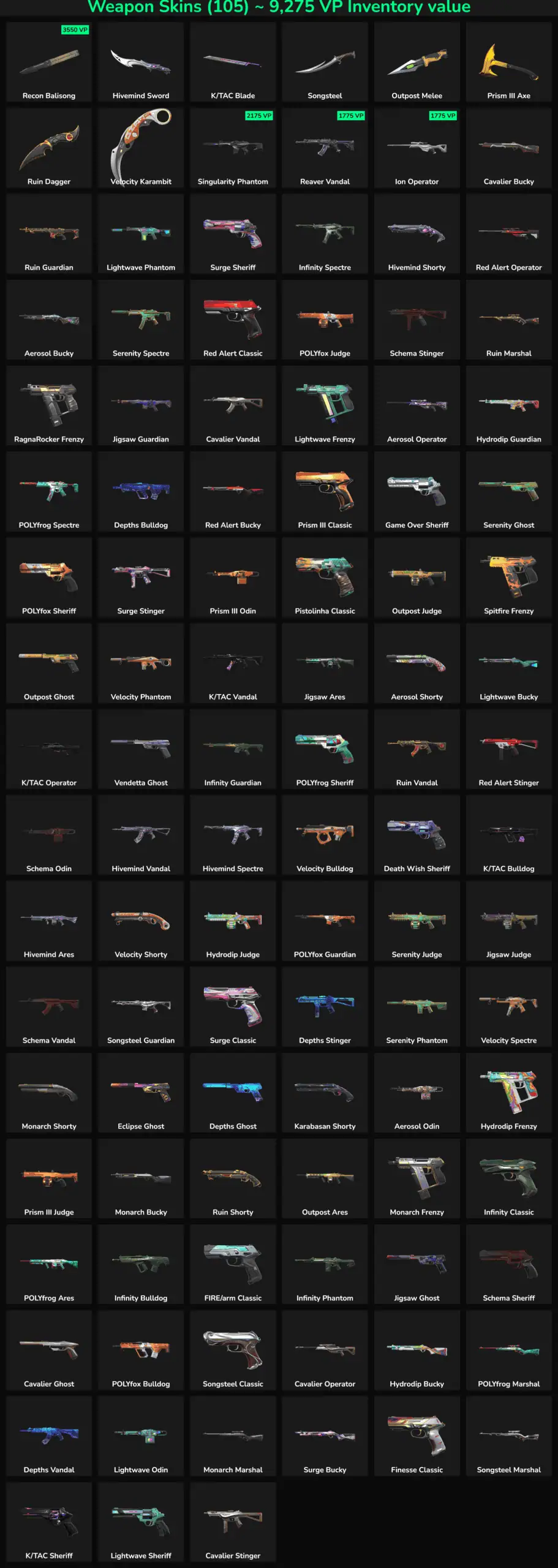 Fortnite EU inactive weapon skins for sale, including rare and popular skins for your account.