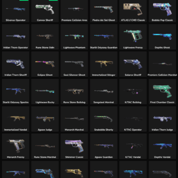 Fortnite account with inactive weapon skins for sale.