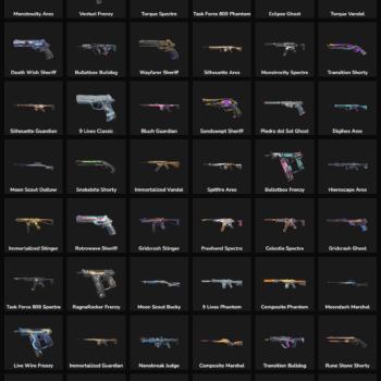 Inactive Fortnite skins in LATAM region.
