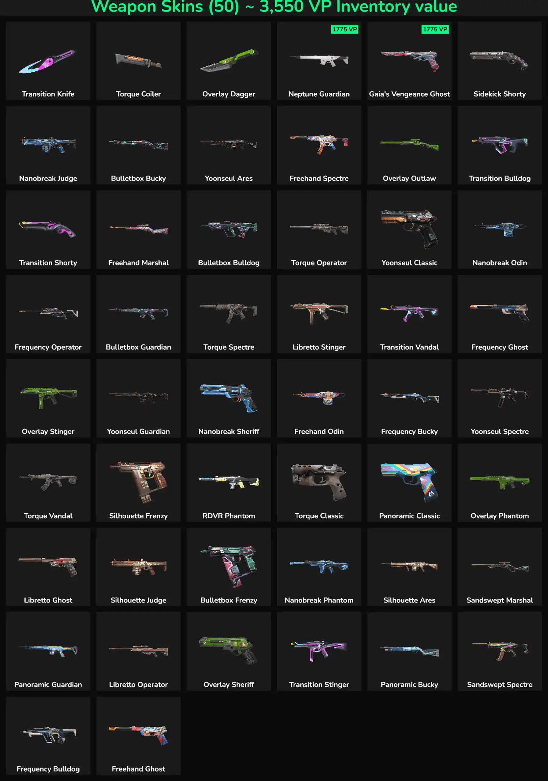 Fortnite inactive skins for NA region, including rare and popular skins.