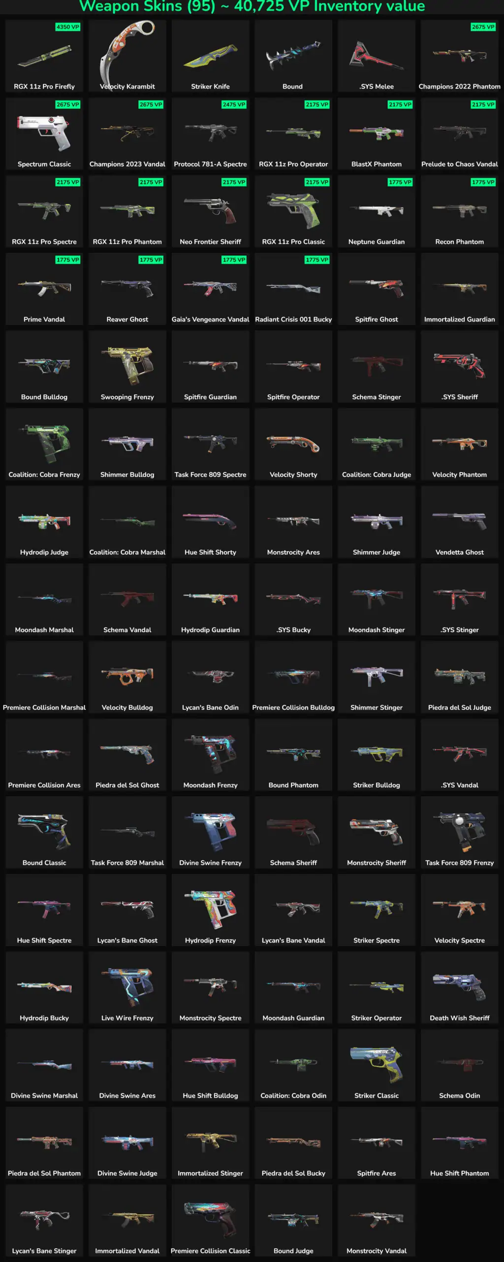 Fortnite inactive weapon skins for sale, including rare and popular skins for Fortnite accounts.