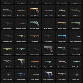 Fortnite weapon skins inactive in LATAM region.