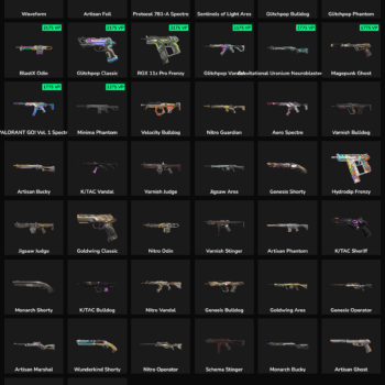 Fort. skins with high inventory value and rare designs.