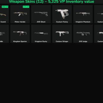 High-quality Fortnite skins and weapons for sale, including Sovereign Sword, Prime Vandal, and more.