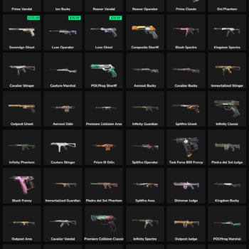 Fortnite inactive skins and weapons for sale.