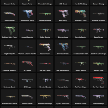 Collection of inactive Fortnite skins for LATAM region.