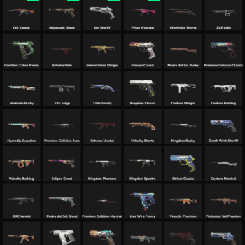 Fortnite skins and weapons with inactive status, including popular skins and weapons for Fortnite ac.