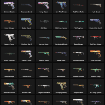 Fortnite weapon skins inactive in LATAM region.