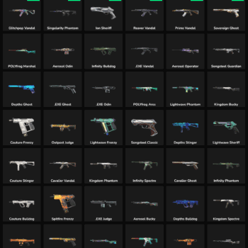 Fortnite account showcasing 64 inactive skins, including popular weapon skins and legendary items fo.