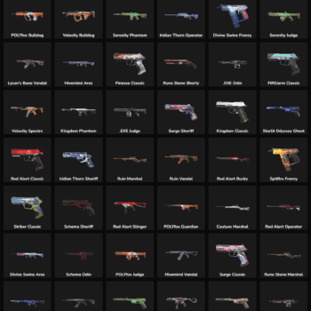Fortnite weapon skins inactive in LATAM region.