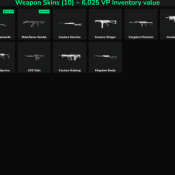 Collection of Fortnite weapon skins including Blade of Aemond, Elderflame Vandal, and more.