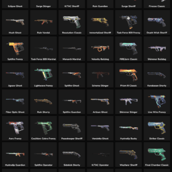 High-quality Fortnite weapon skins for sale.