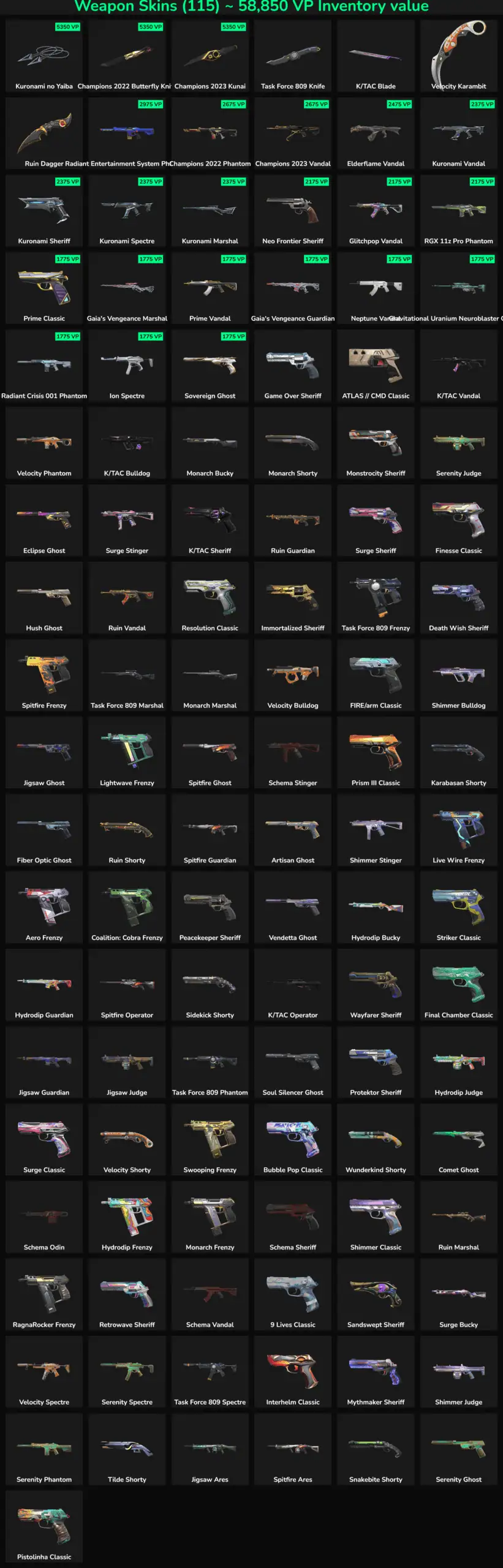 High-quality Fortnite weapon skins for sale.