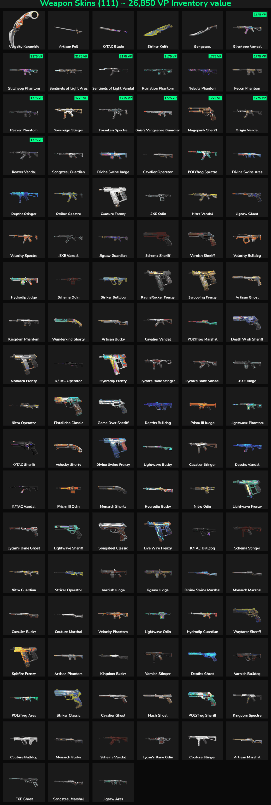 High-quality Fortnite weapon skins for sale.