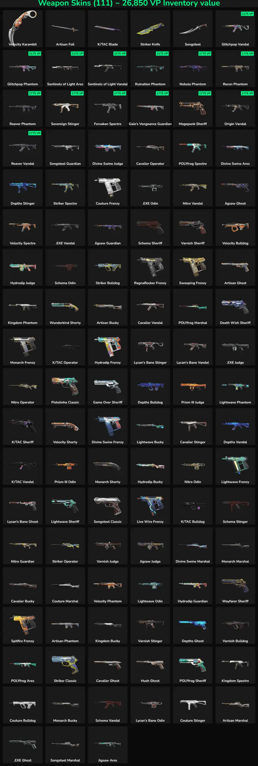 High-quality Fortnite weapon skins for sale.