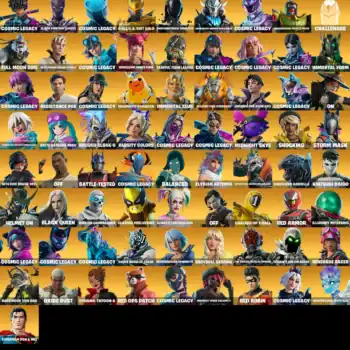 Fortnite account with max styles and skins for sale.