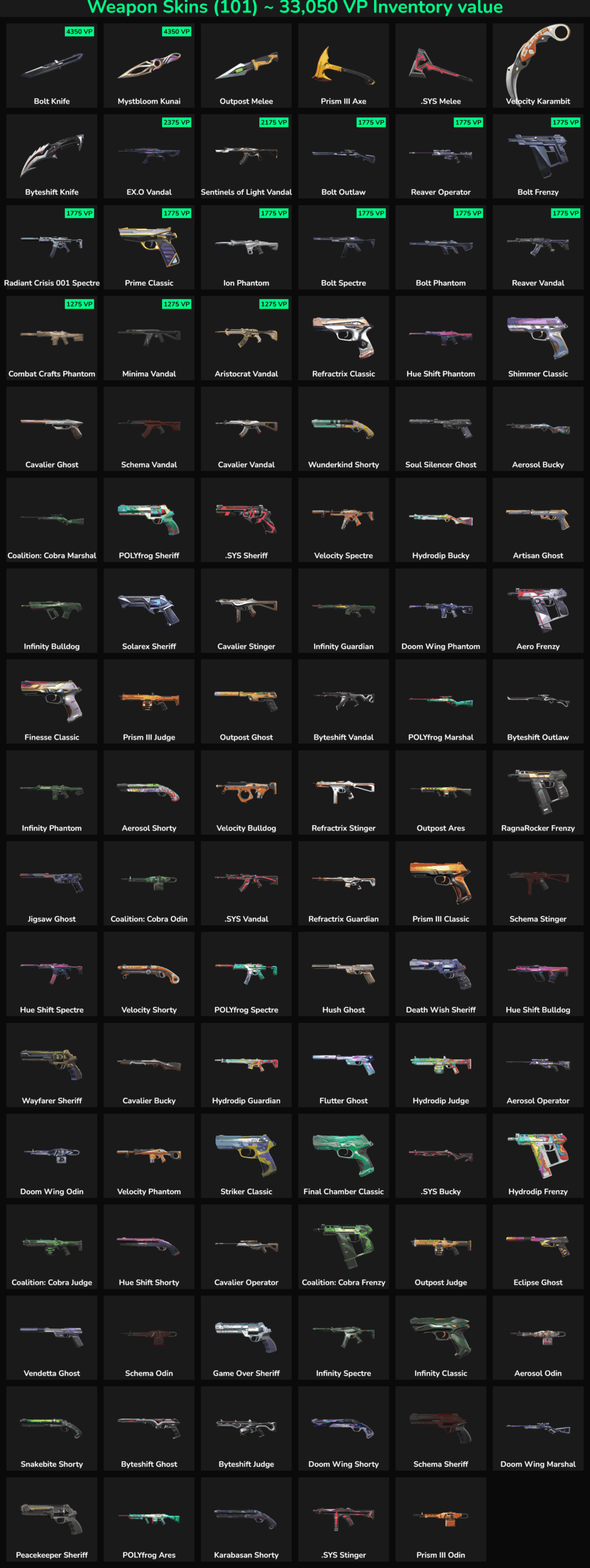 Fortnite weapon skins and VIP inventory items for Fortnite accounts.