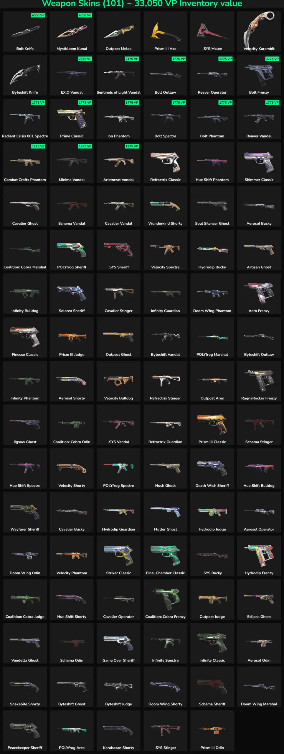 Fortnite weapon skins and VIP inventory items for Fortnite accounts.