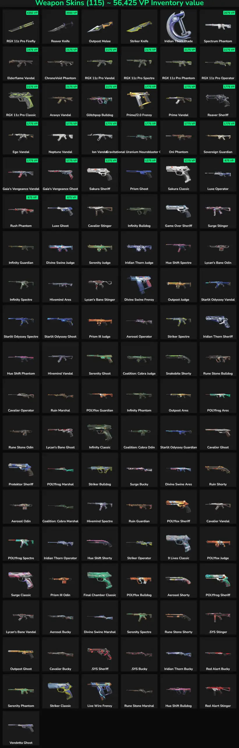 Fortnite weapon skins including rifles, shotguns, and pistols for gaming.