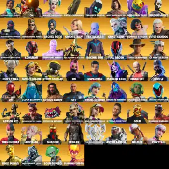 High-quality Fortnite accounts with exclusive skins and max styles for sale.
